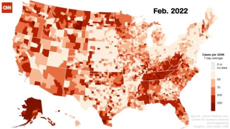 Watch how Covid-19 cases rose and fell across the United States