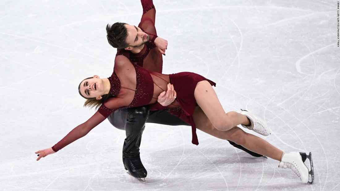 French ice dancers Guillaume Cizeron and Gabriella Papadakis compete on February 12. The pair&lt;a href=&quot;https://www.cnn.com/world/live-news/beijing-winter-olympics-02-12-22-spt/h_72149bc80da25d3171efdebafa9d5e64&quot; target=&quot;_blank&quot;&gt; set a new world record&lt;/a&gt; in the rhythm dance and would go on to win the gold medal.