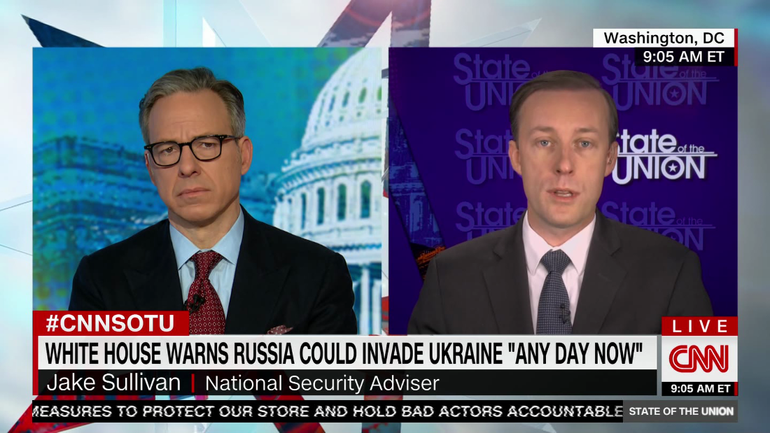 Sullivan: Russian media laying groundwork for invasion false flag – CNN Video