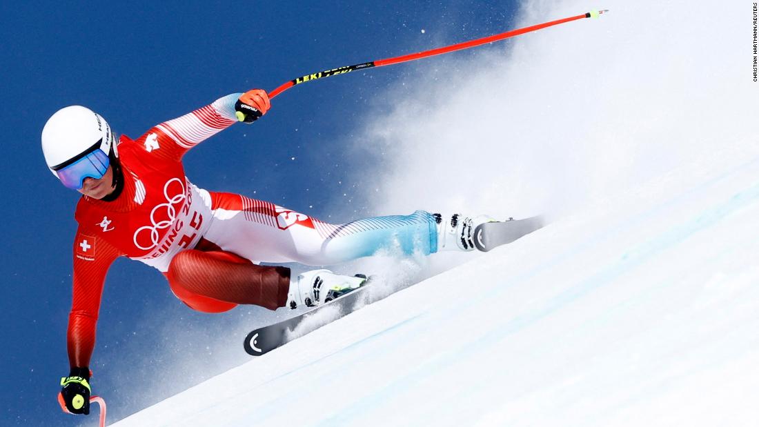 Switzerland&#39;s Corinne Suter skis in the downhill event on February 15. &lt;a href=&quot;https://www.cnn.com/world/live-news/beijing-winter-olympics-02-15-22-spt/h_97e4598e4ff8a9f1b36d9cac13f21737&quot; target=&quot;_blank&quot;&gt;She won the gold.&lt;/a&gt;