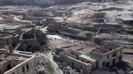 Stunning video shows 'ghost' village revealed by drought