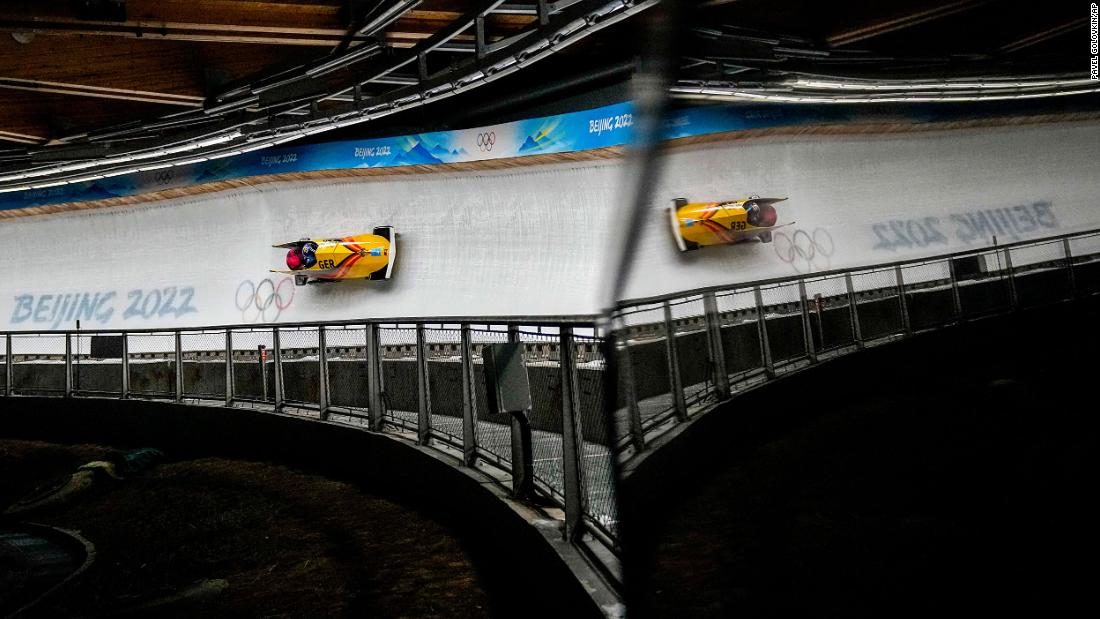 Germany&#39;s Francesco Friedrich and Thorsten Margis make their final run in the two-man bobsled on Tuesday, February 15. &lt;a href=&quot;https://www.cnn.com/world/live-news/beijing-winter-olympics-02-15-22-spt/h_b37635fd2786eda8b7e02773a67ddf29&quot; target=&quot;_blank&quot;&gt;They won gold as Germany swept the podium.&lt;/a&gt; Four years ago, Friedrich also won gold in the two-man and four-man events.