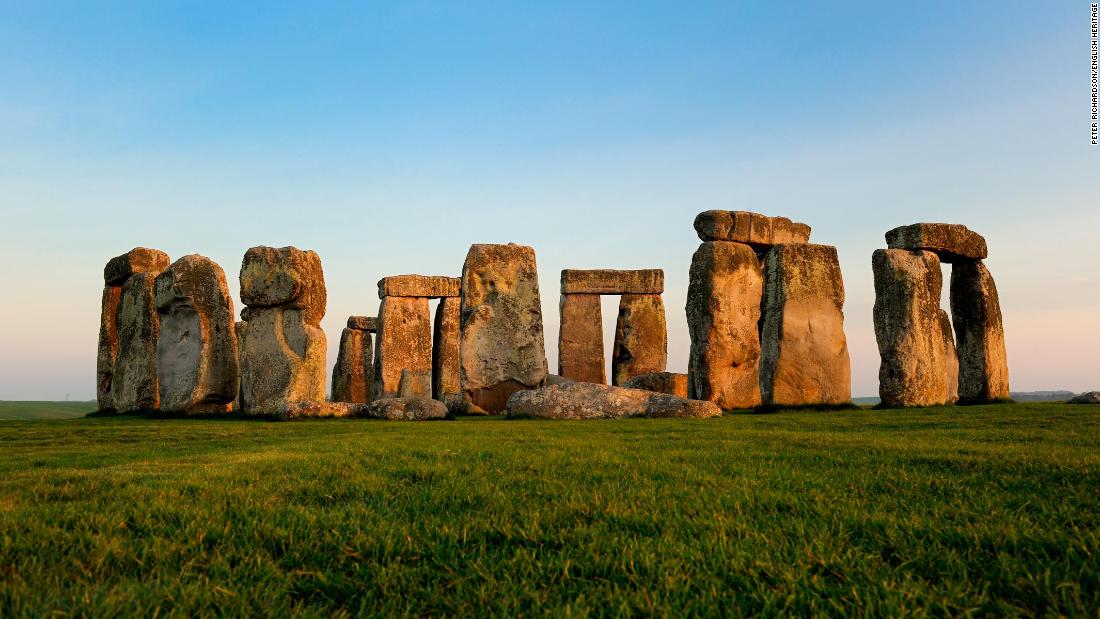 The monument of Stonehenge was built at the same time as the Sphinx and the Great Pyramid of Giza in ancient Egypt.