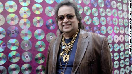 Bollywood music composer Bappi Lahiri during an event in Mumbai on December 18, 2015. 