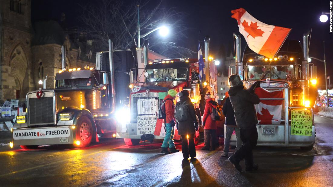 Blockades at Canadian border crossings are coming to an end, but protests persist in Ottawa