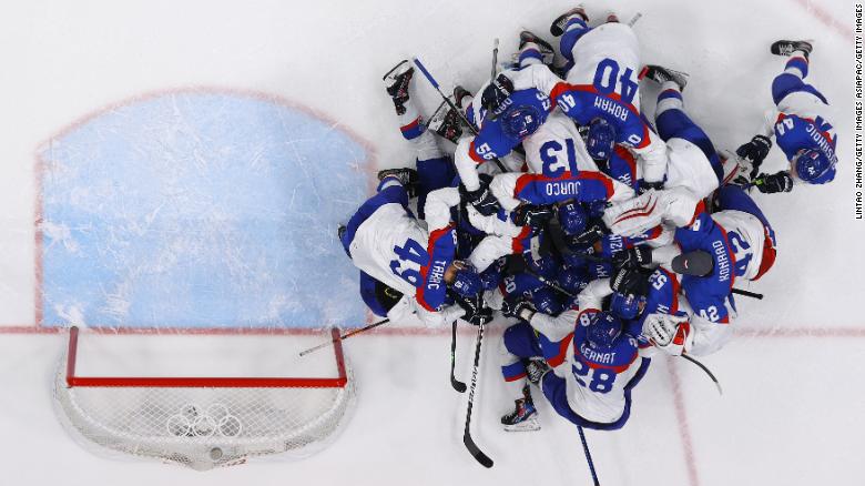 Men’s ice hockey: Team USA out after Slovakia win dramatic shootout in quarterfinals