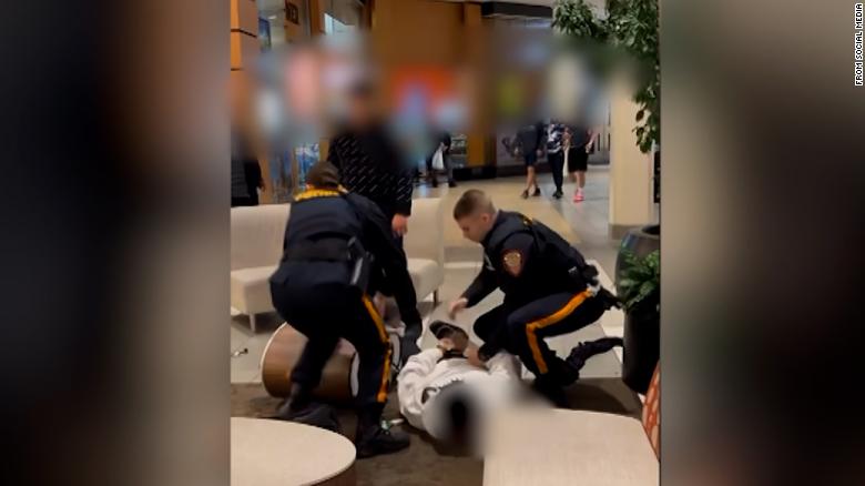 Video showing police breaking up a fight between a Black teen and a White teen in a New Jersey mall prompts outrage