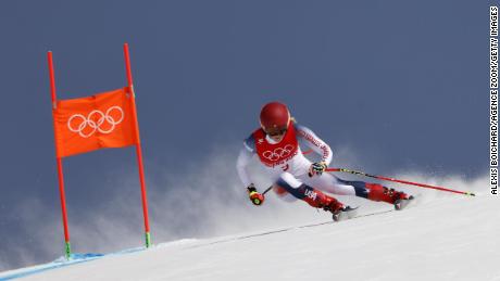 Shiffrin had made a positive start to the combined event.