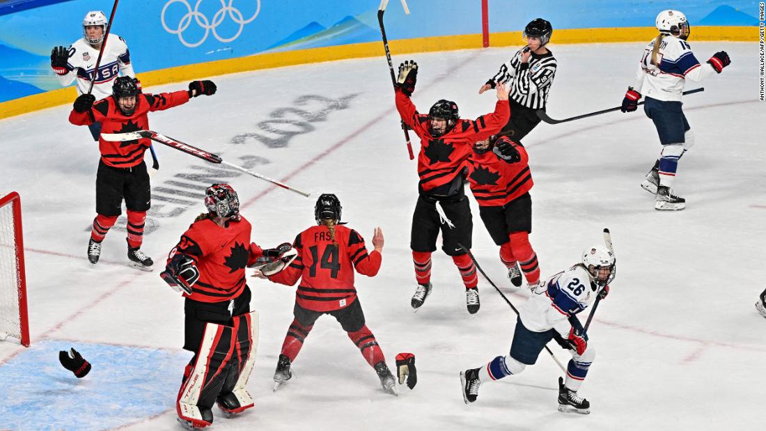 The Canadian women&#39;s hockey team celebrates after &lt;a href=&quot;https://www.cnn.com/world/live-news/beijing-winter-olympics-02-17-22-spt/h_20cf8f00a0ee7e39d10d849b126aacf0&quot; target=&quot;_blank&quot;&gt;defeating the United States 3-2 in the gold-medal game&lt;/a&gt; on February 17. Since women&#39;s hockey became an Olympic sport in 1998, only Canada and the United States have won gold. The two countries have played in the gold-medal game in the last four Olympics, with Canada winning three of them.