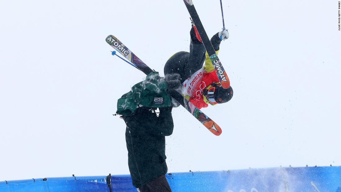 Finland&#39;s Jon Sallinen &lt;a href=&quot;https://www.cnn.com/world/live-news/beijing-winter-olympics-02-17-22-spt/h_2a85749a5712b3cf640db9d32520bc93&quot; target=&quot;_blank&quot;&gt;crashes into a cameraman&lt;/a&gt; during halfpipe qualification on February 17. Both Sallinen and the cameraman — as well as the video footage — were fine. However, as a result of the crash, Sallinen ended up in last place.