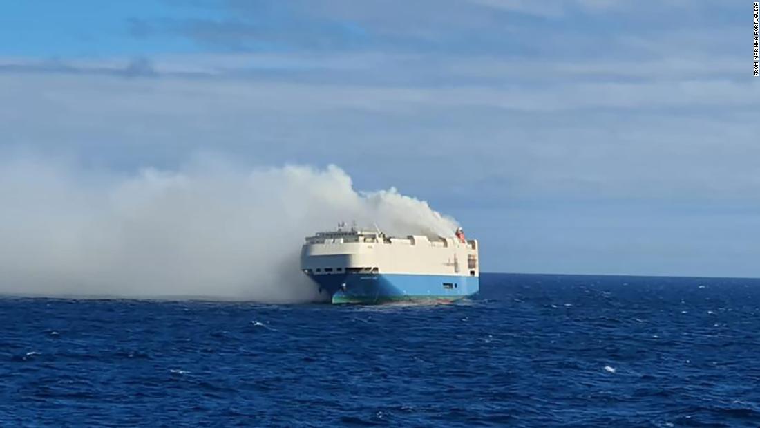 Felicity Ace: A cargo ship full of luxury cars is on fire and adrift in the middle of the Atlantic