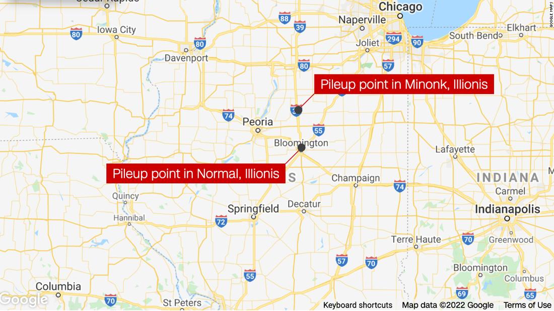 100-vehicle pileup shuts down I-39 in Illinois