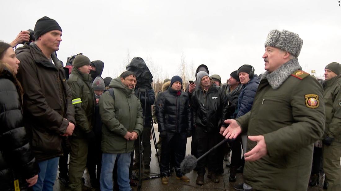 CNN reporter confronts Belarus leader over Russian military drills in his country – CNN Video