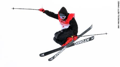Kenworthy flies through the air during the men&#39;s freestyle fkiing freeski halfpipe qualification on Day 13 of the Beijing 2022 Winter Olympics at Genting Snow Park on February 17, 2022 in Zhangjiakou, China.
