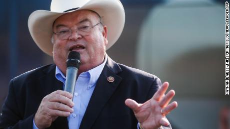 Rep. Billy Long speaks at the PFI Western Store in Springfield, Missouri in August 2021, as he kicks off his US Senate campaign.