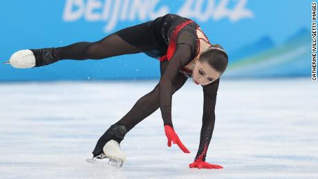 Valieva fell multiple times during her free skate routine.