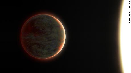 This is an artist&#39;s impression of the exoplanet WASP-121b. The world experiences extreme heating because it&#39;s so close to its star.