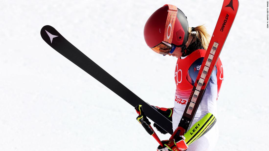 American skiing star Mikaela Shiffrin is seen after the mixed team event on February 20. The Americans finished in fourth, &lt;a href=&quot;https://www.cnn.com/world/live-news/beijing-winter-olympics-02-20-22-spt/h_2365cb40f9240d21cca9771b987ae513&quot; target=&quot;_blank&quot;&gt;dashing Shiffrin&#39;s hopes of a medal&lt;/a&gt; this year. She won a gold in the 2014 Olympics and a gold and a silver in 2018.