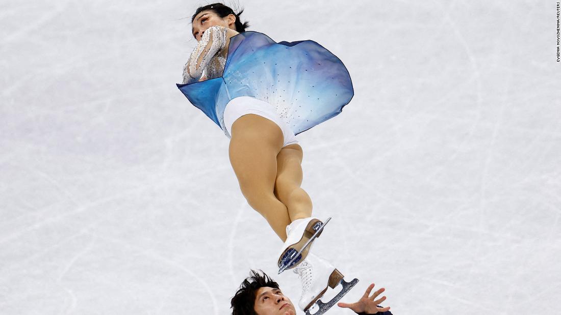 Chinese figure skaters Han Cong and Sui Wenjing compete in the pairs event on Saturday, February 19. They &lt;a href=&quot;https://www.cnn.com/2022/02/19/sport/china-gold-pairs-skating-sui-wenjing-han-cong-intl-spt/index.html&quot; target=&quot;_blank&quot;&gt;finished with a world-record score&lt;/a&gt; to capture their first-ever Olympic gold.