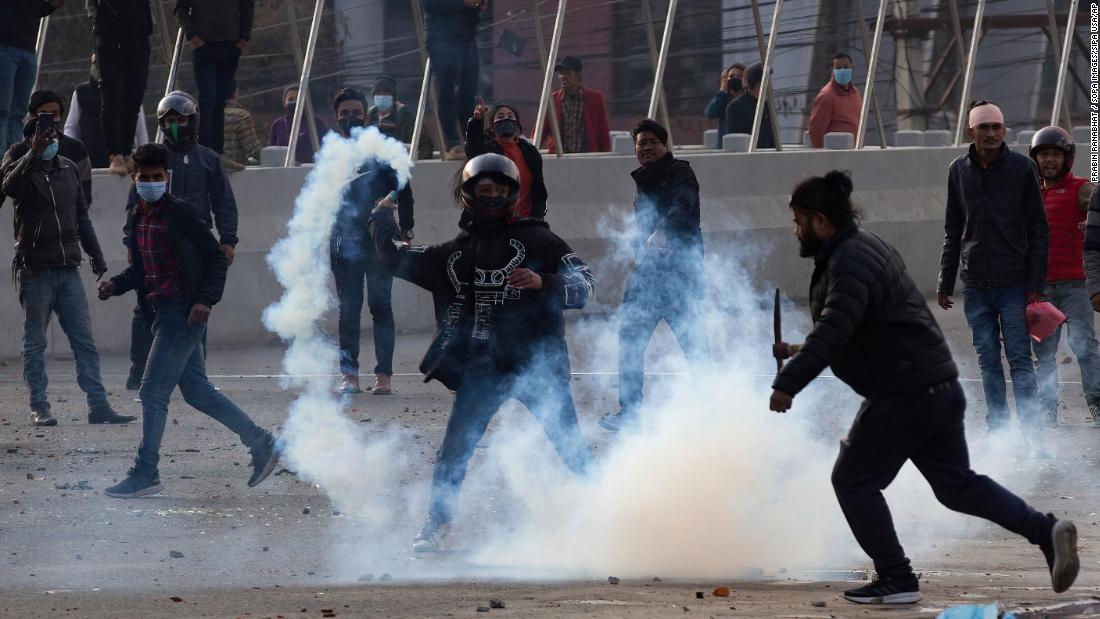 Nepal police fire tear gas, water cannons to disperse protest over US 'gift'