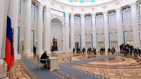 Președintele rus Vladimir Putin prezidează luni o ședință a Consiliului de Securitate.