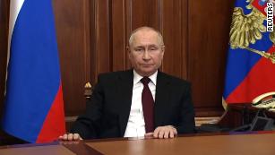 &#39;Madness&#39;: Putin addresses Ukraine during speech