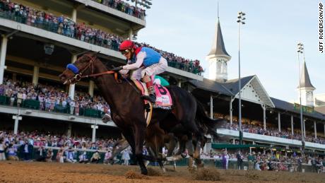Medina Spirit's win is cancelled.  s 2021 Kentucky Derby and horse trainer Bob Baffert suspended