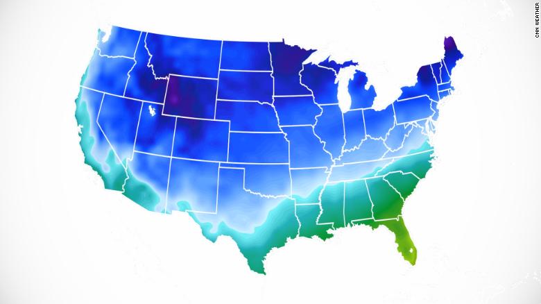 Nearly 70% of the country will drop below freezing this week