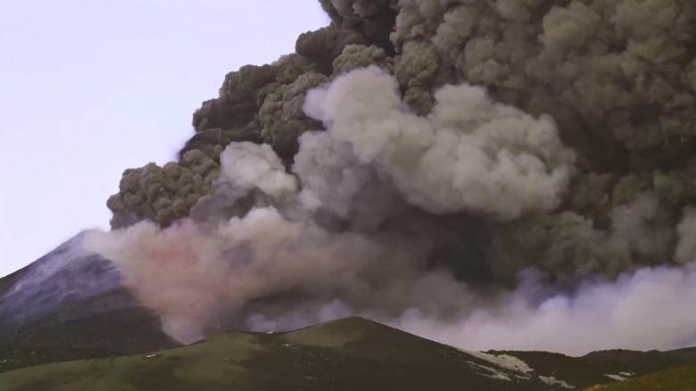 Watch: Mount Etna in Italy erupts again - CNN Video