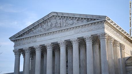 The US Supreme Court is seen in Washington, DC on February 8, 2022.