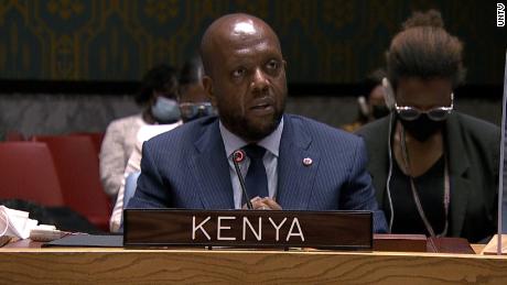 Kimani drew the comparisons in an address to the U.N. Security Council.