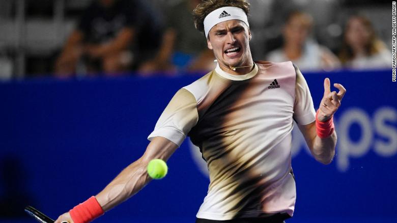 Alexander Zverev is withdrawn from Mexican Open after striking umpire’s chair multiple times