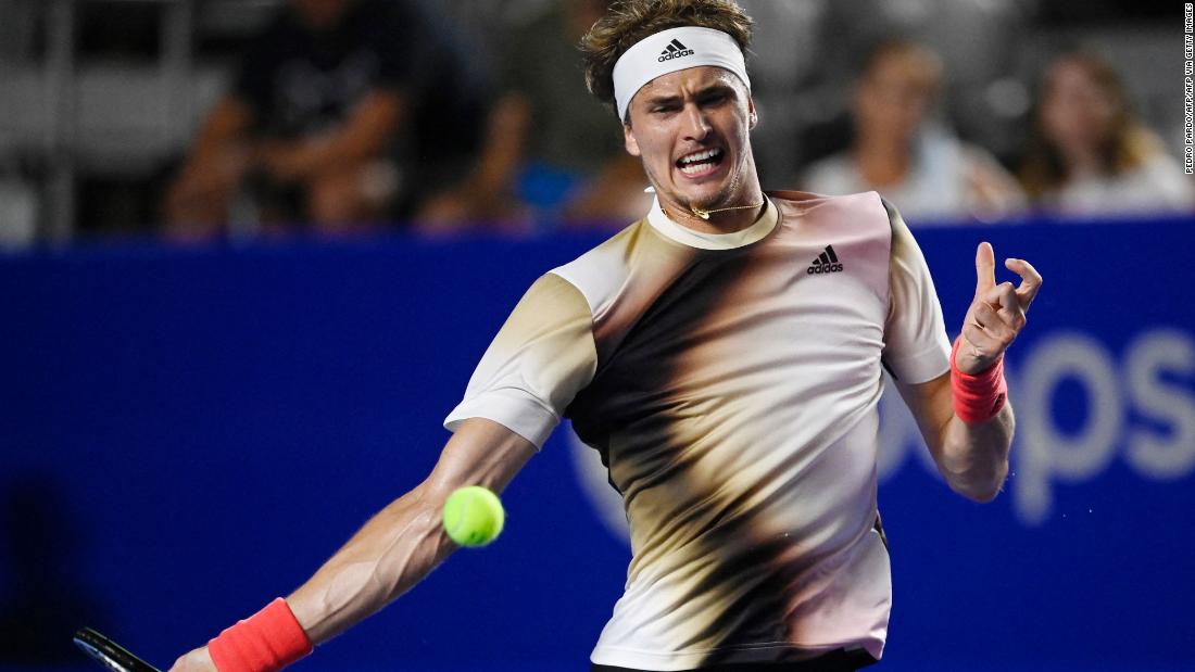 Alexander Zverev is withdrawn from Mexican Open after striking umpire’s chair multiple times