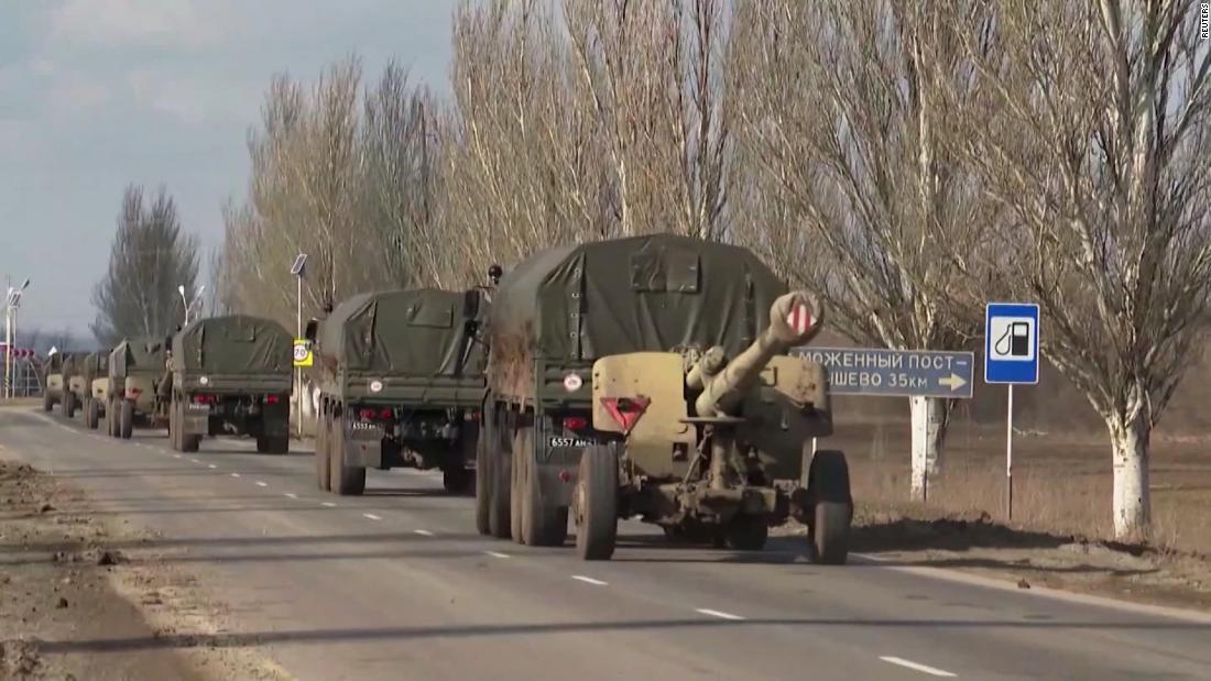 Ukraine crisis: Russian forces are seen advancing towards Donbas region