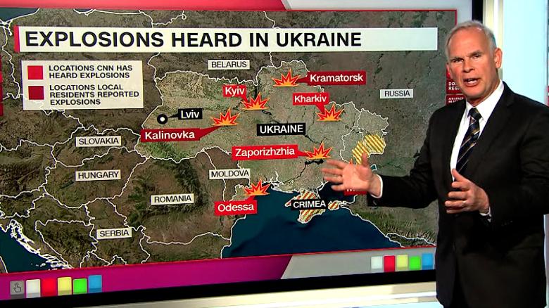 Russian Invasion: See Where Ukraine Has Been Attacked So Far - CNN Video