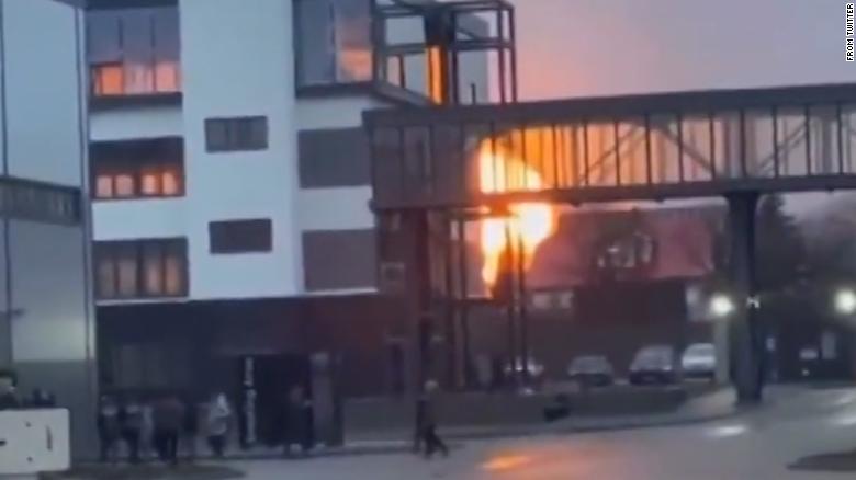 Watch: Missile slams into airport as invasion of Ukraine begins﻿ 