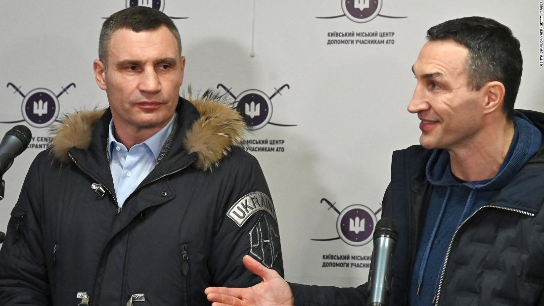 Boxing legends the Klitschko brothers vow to fight for Ukraine