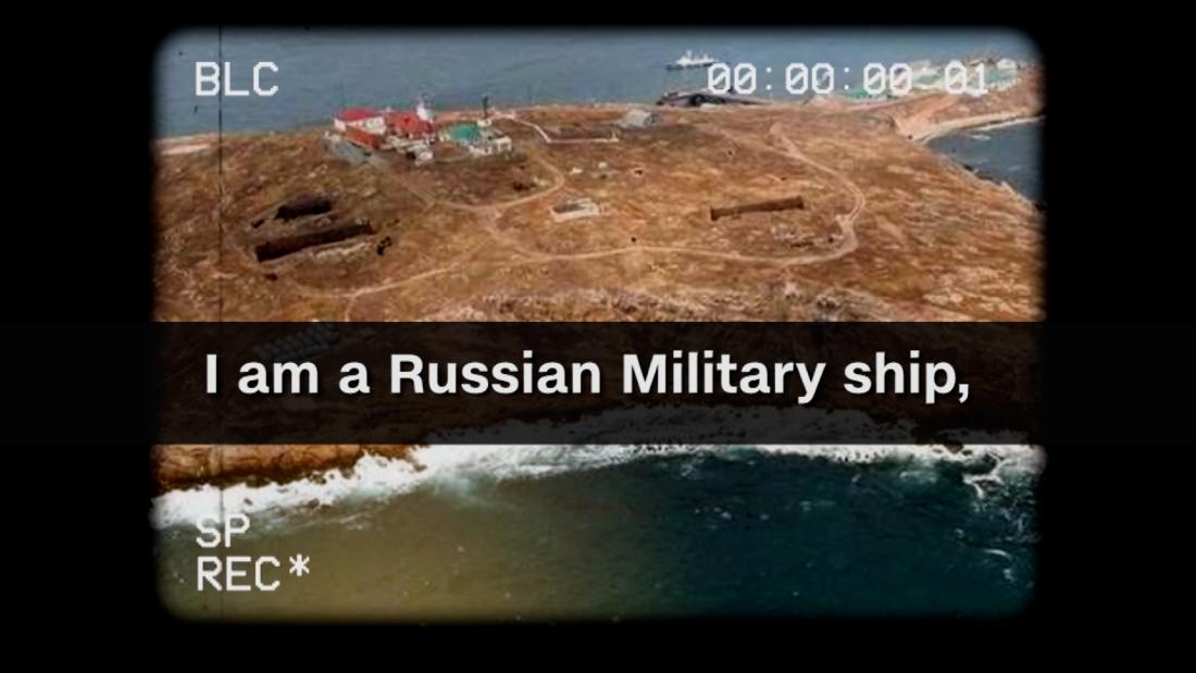 Ukrainian Soldier On Black Sea Island Responds To Russian Warning Russian Warship Go F