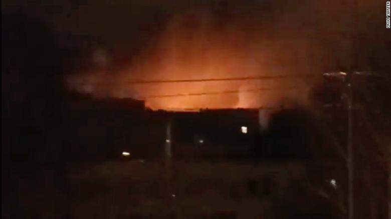 New video shows explosions over the skies of Kyiv