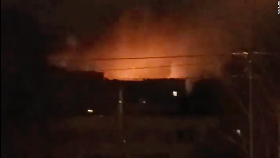 New video shows explosions over the skies of Kyiv