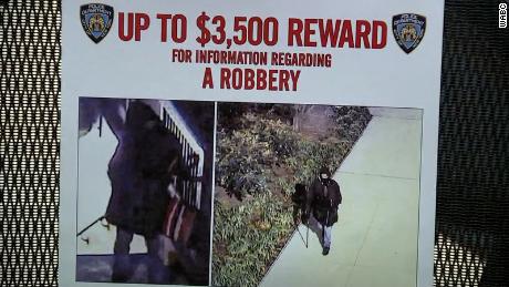 The New York Police Department presented a reward flyer last week looking for the suspect in a subway attack 
