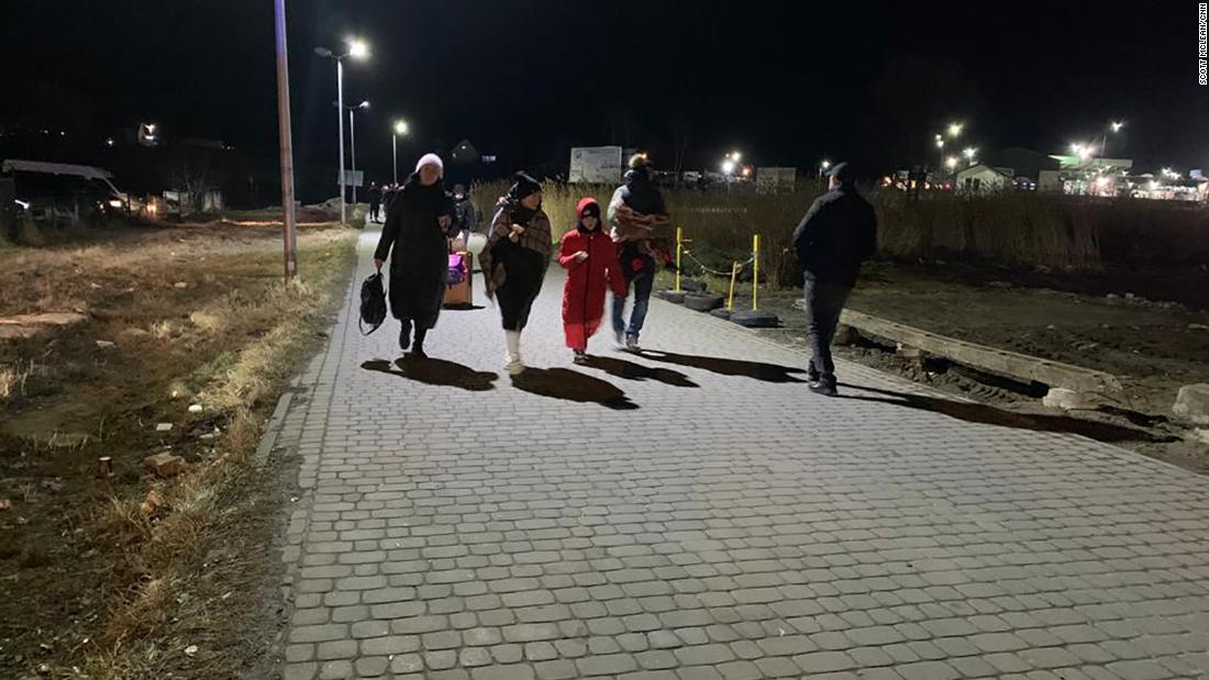 Ukrainians are fleeing in droves. But they’re waiting more than 60 hours at the border