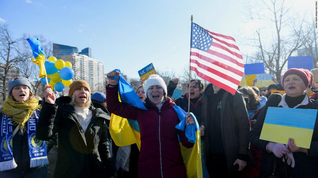 From weekend demonstrations to boycotts, here’s how Americans are rallying in support of Ukraine