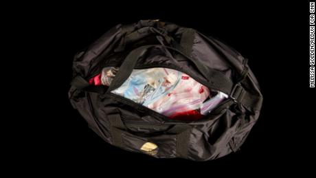 Jacque Hollander handed over this bag of items to the Fulton DA&#39;s office in 2020 as potential evidence in James Brown&#39;s death. When the DA&#39;s office sent it back to her in March 2022, she says, it was empty. No one has explained what happened to the missing items.