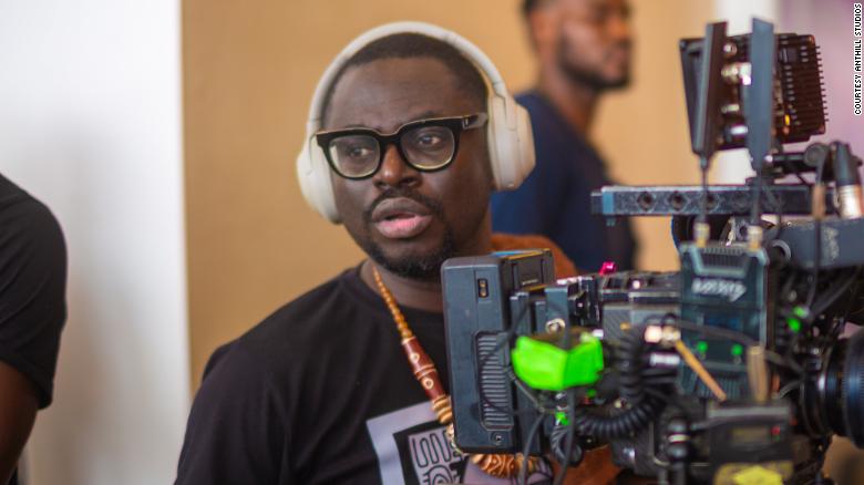 Akinmolayan behind the camera on a recent production.
