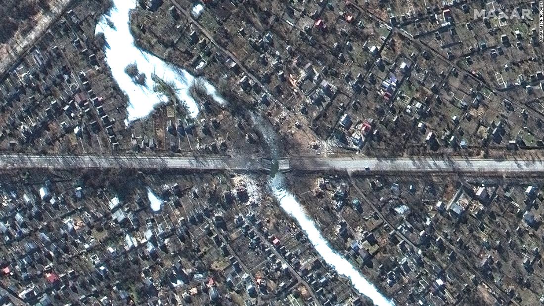 Satellite images show destruction of Ukraine