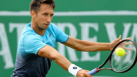 Former pro tennis player leaves young family to fight for his home country