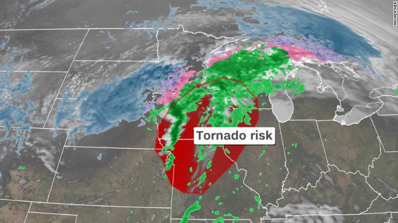 March in the Midwest usually means snow. This weekend it could mean tornadoes