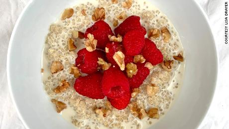 Raspberry Walnut Breakfast Quinoa provides a protein punch in the morning.
