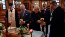 Charles and Camilla wanted to show their support for the Ukrainian community here in London. 